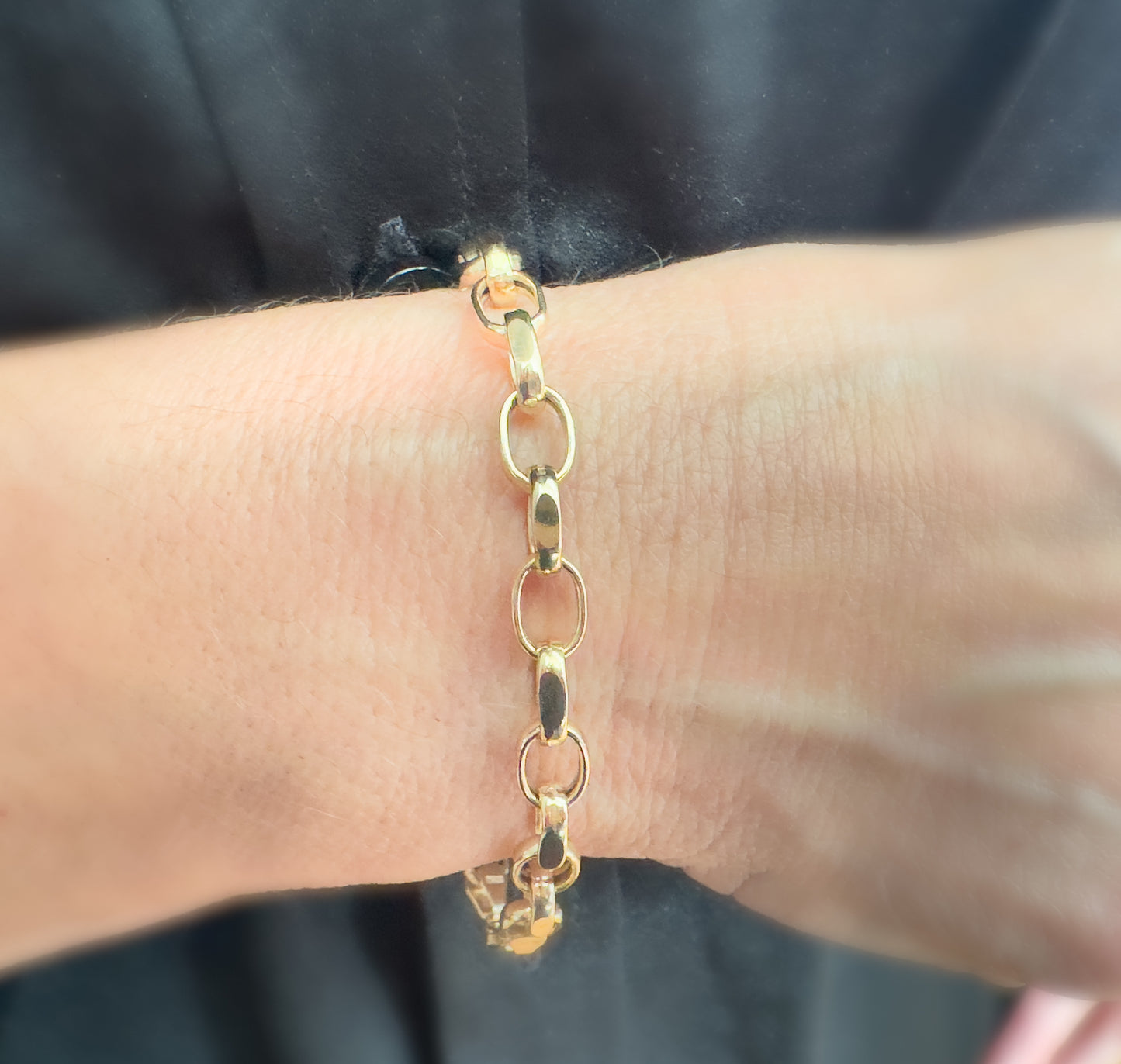 Oval-Link Bracelet 14KYellow Gold