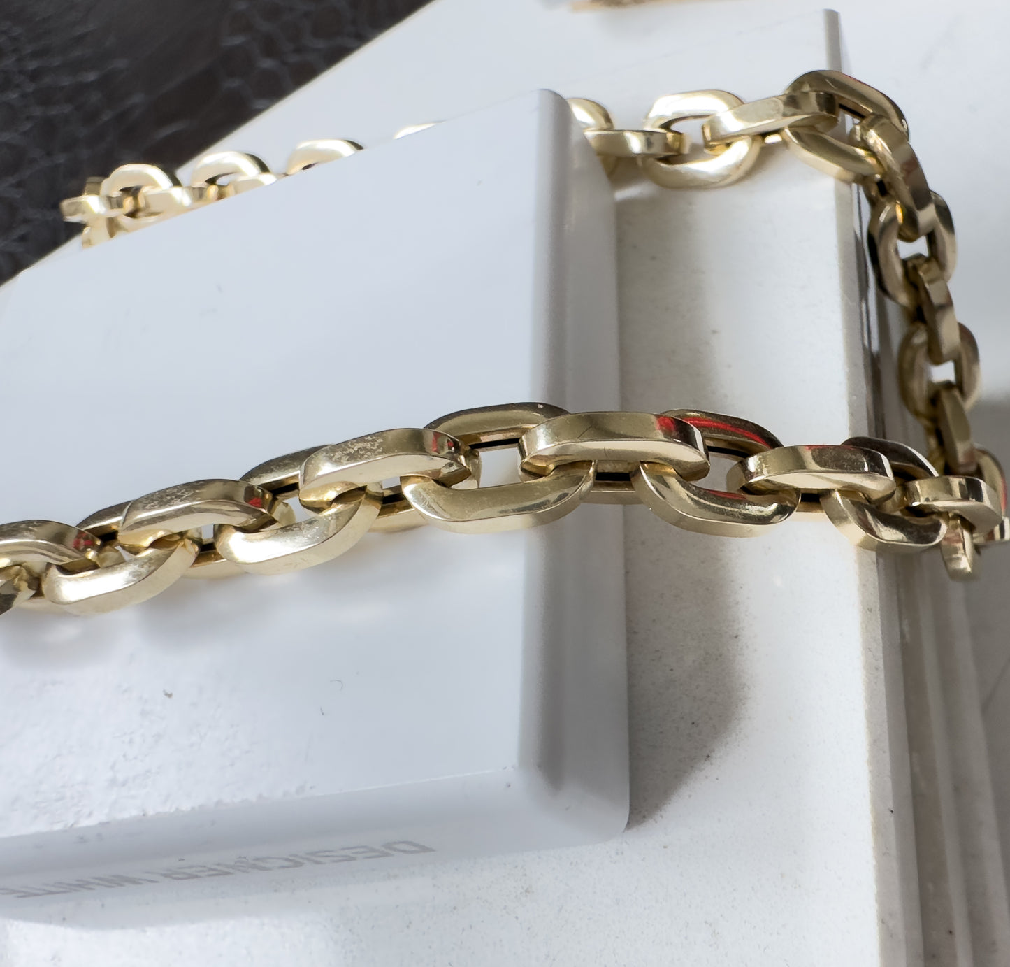 14K Chunky Box Chain Necklace