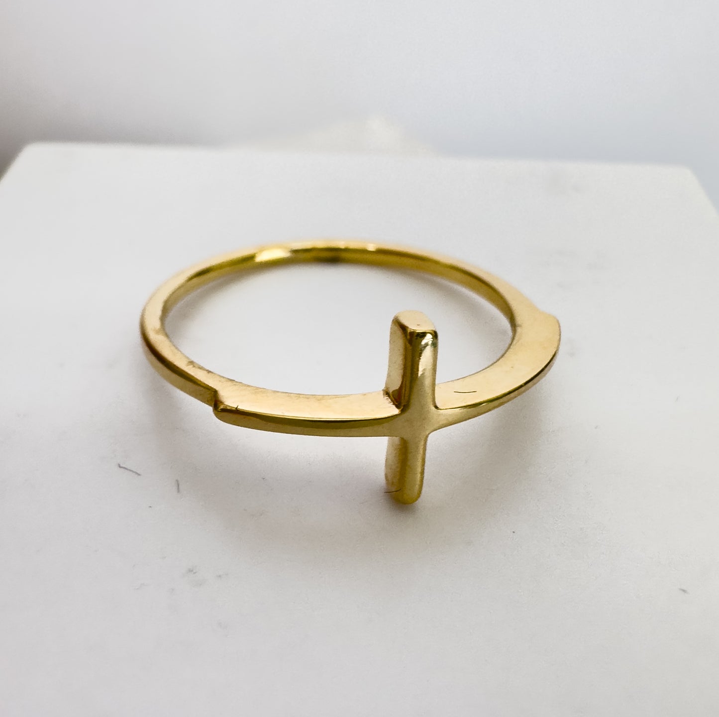 14k Solid Yellow Gold Vatican Ring