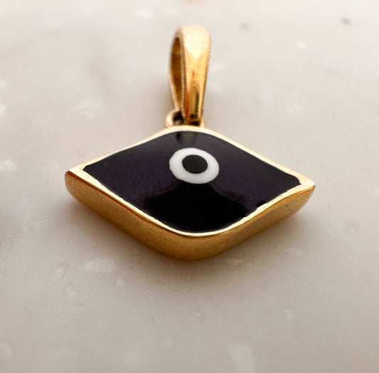 Evil Eye Pendant 14K Yellow Gold
