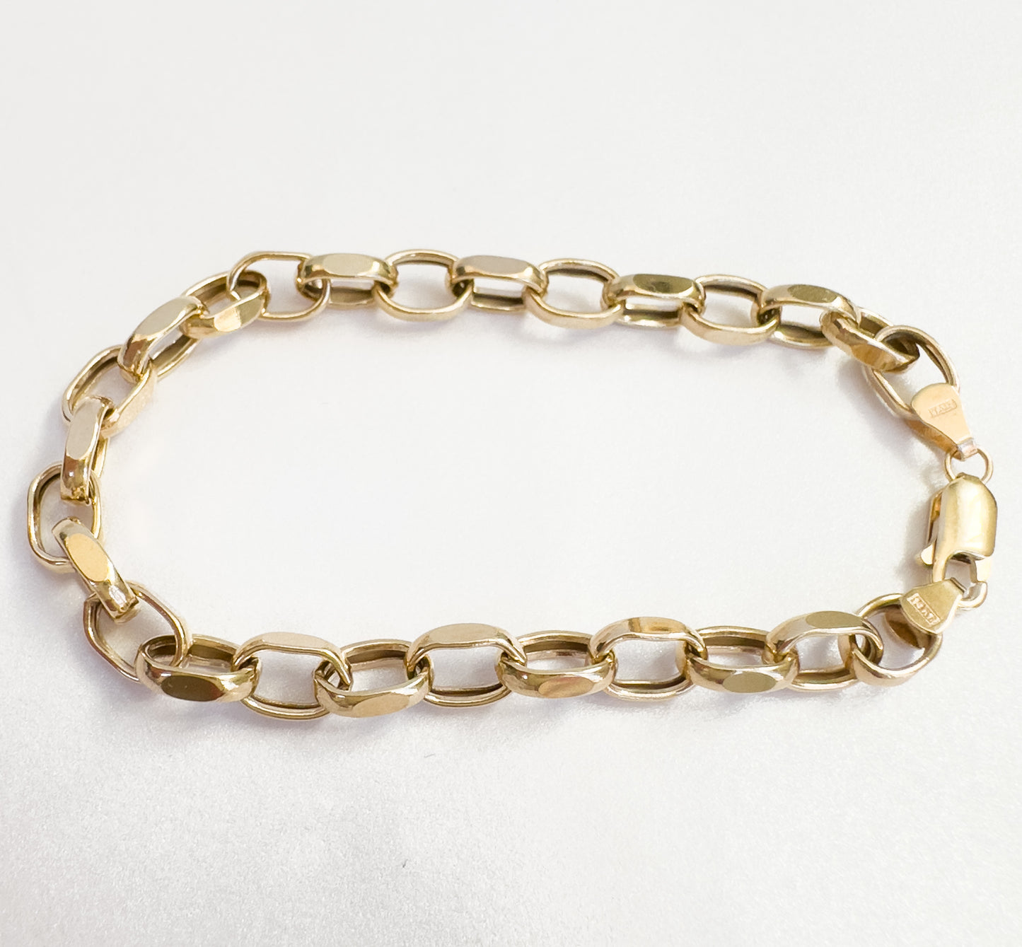 Oval-Link Bracelet 14KYellow Gold