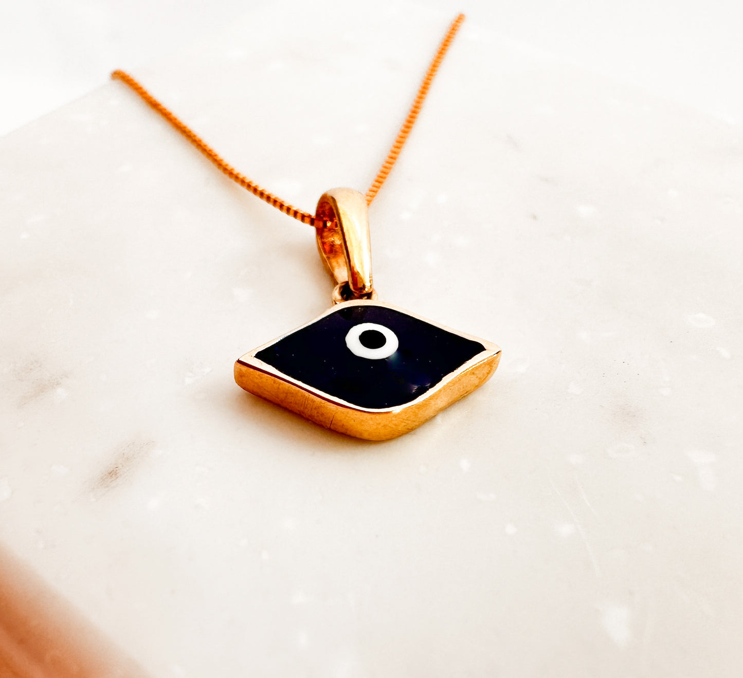 Evil Eye Pendant 14K Yellow Gold