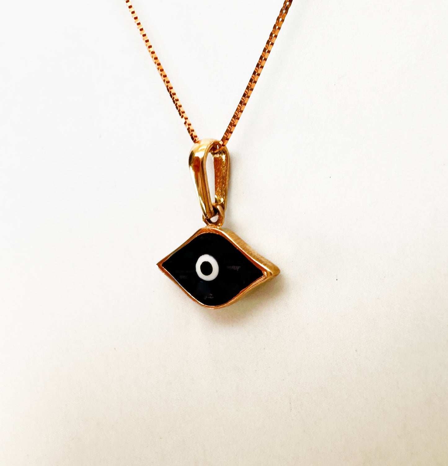 Evil Eye Pendant 14K Yellow Gold