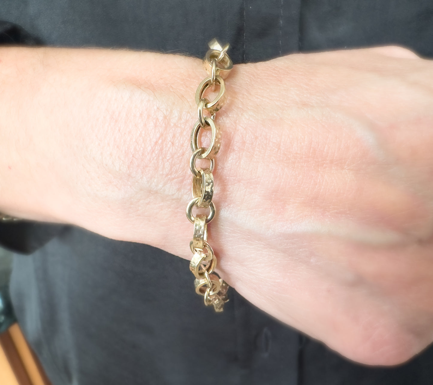 Chunky Rolo Bracelet 14K Yellow Gold