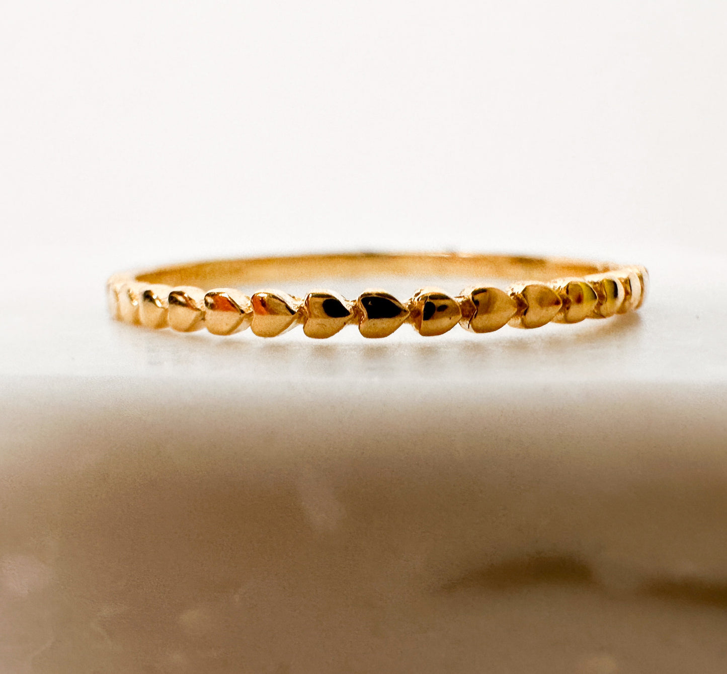 14K Gold Multi-Mini Heart Ring