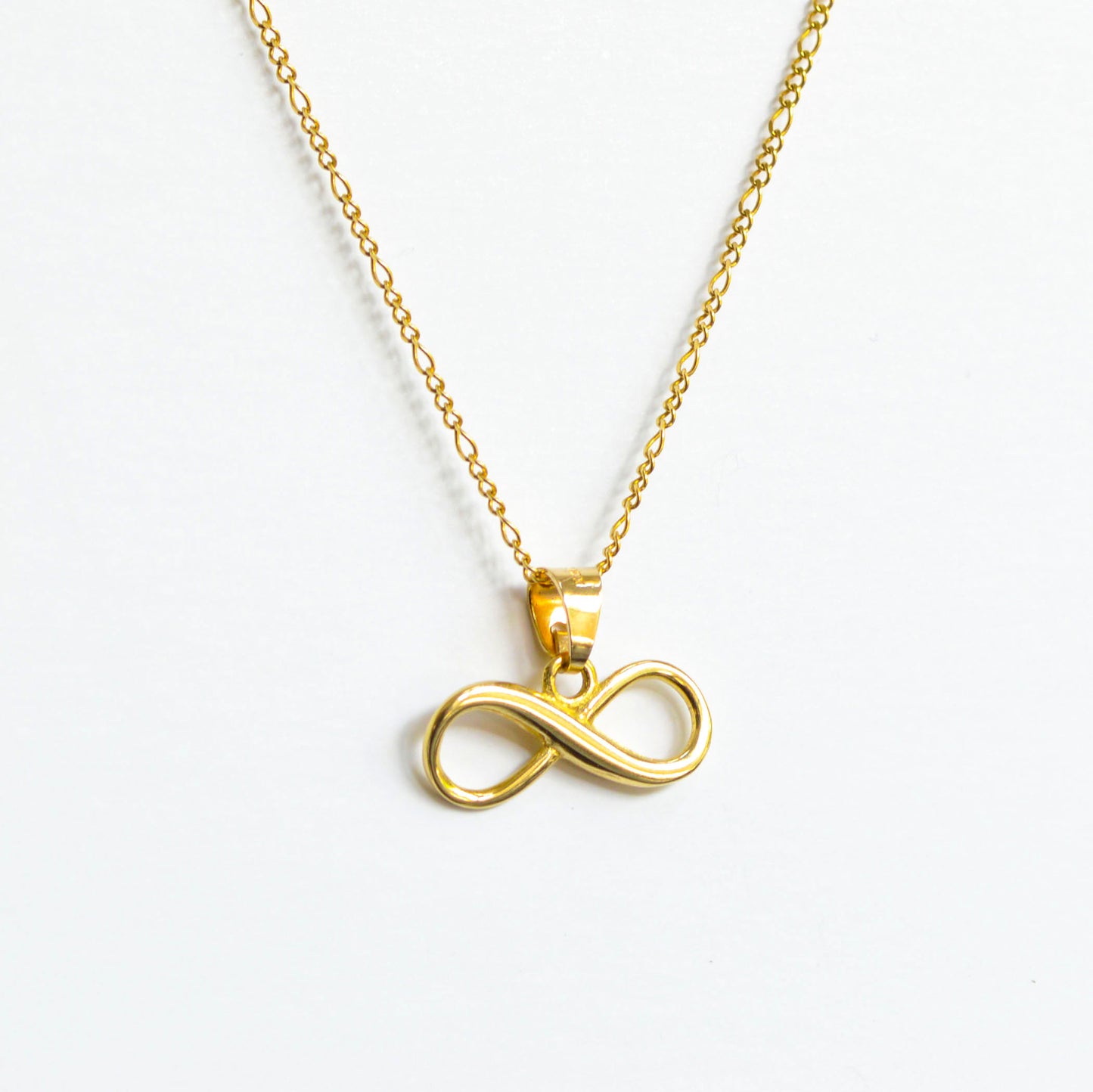 Infinity Pendant 10K Solid Yellow Gold