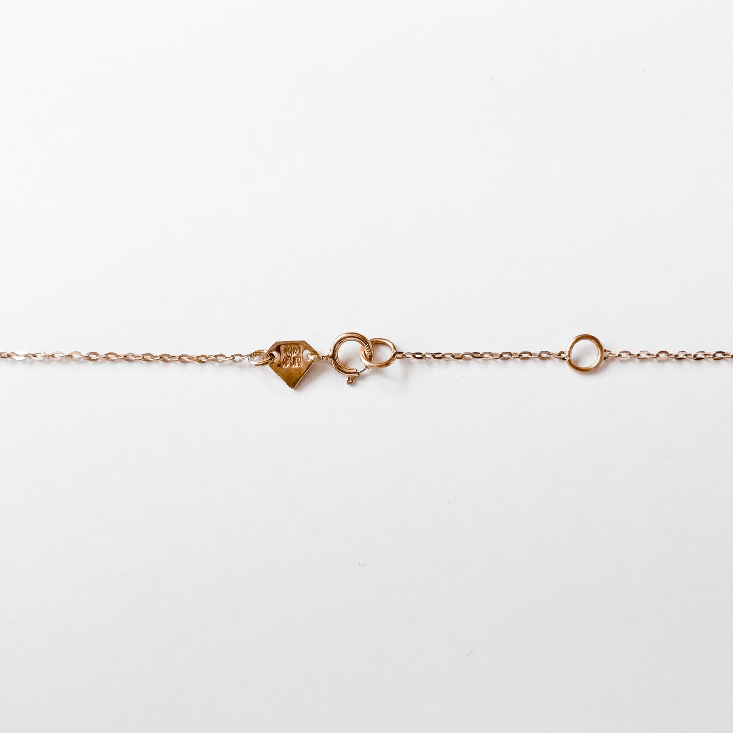 Moon Necklace 10K Solid Yellow Gold Link Chain Necklace With Infinity Symbol Pendant