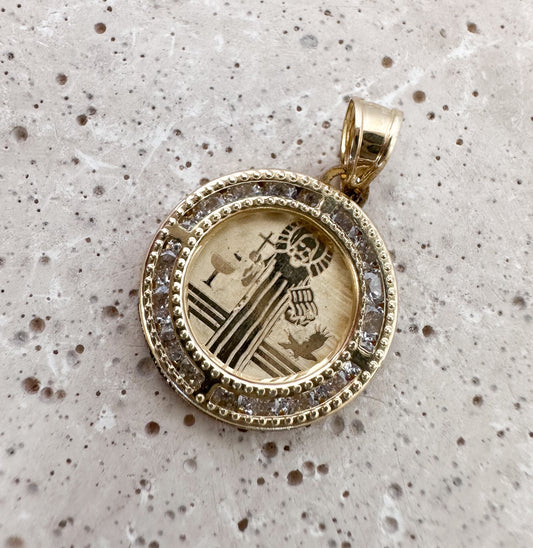 Saint Benedict Pendant                10K Yellow Gold