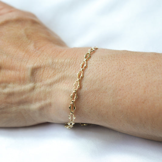 10K Solid Yellow Gold Bracelet