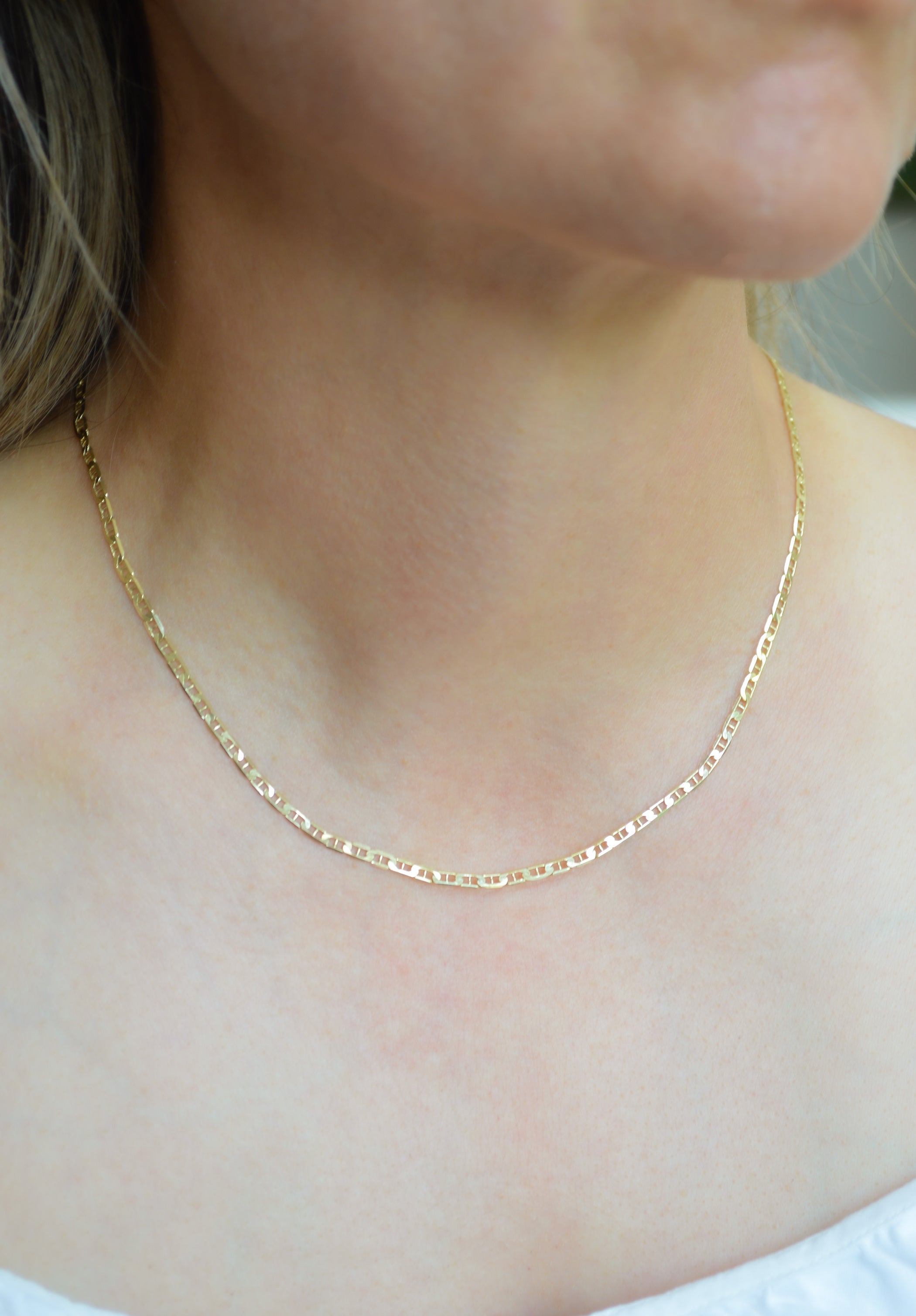 Buy 14K Yellow Gold Mariner Chain, Mariner Chain, Chain Necklace, Gold  Necklace, Gold Necklace, 18 Inches Chain, Princess Length Necklace 1.2  Grams at ShopLC.