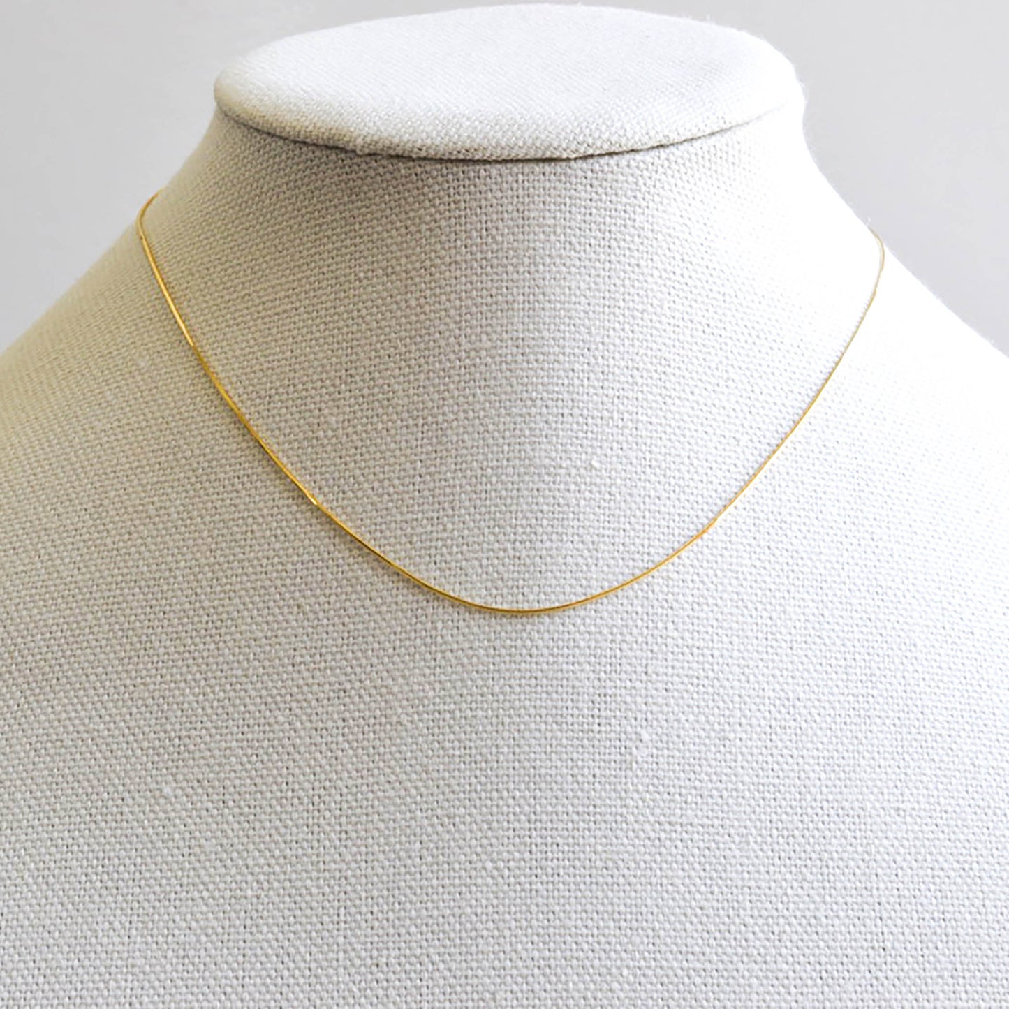 14K Solid Yellow Gold Snake Chain Necklace