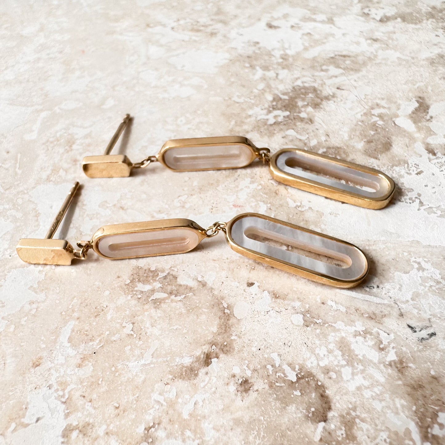 14K Solid Yellow Gold Clip Earring